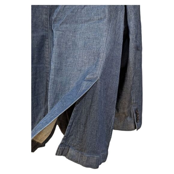 Kroon Men's Navy Tencel & Cotton Blend Two Button Sport Coat Blazer Jacket 46R - Picture 6 of 9